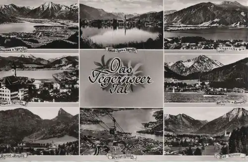 Tegernsee - Tegernseer Tal, u.a. Panorama - 1953