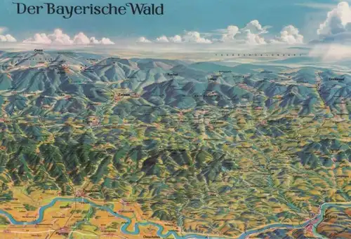 Bayerischer Wald - Relief - ca. 1980