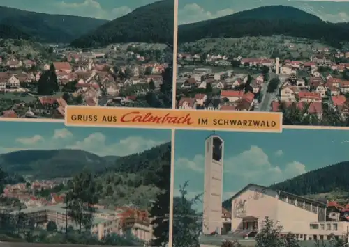 Bad Wildbad-Calmbach - 4 Teilbilder - 1979