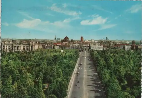 Berlin-Mitte, Brandenburger Tor - mit Straße des 17. Juni - 1969