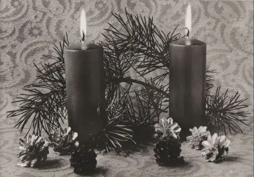 Frohes Weihnachtsfest zwei Kerzen