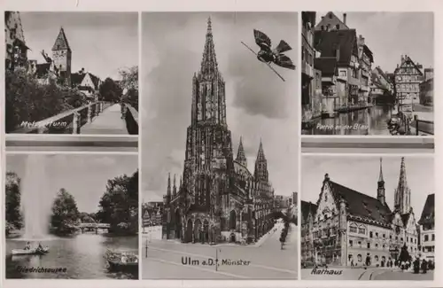 Ulm - u.a. Rathaus - ca. 1955