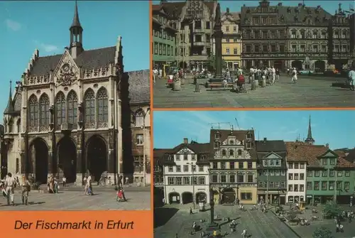 Erfurt - u.a. Westseite des Fischmarktes - 1990