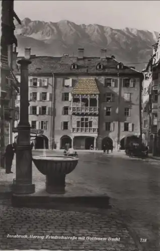 Österreich - Österreich - Innsbruck - Friedrichstraße mit Goldenem Dachl - 1957