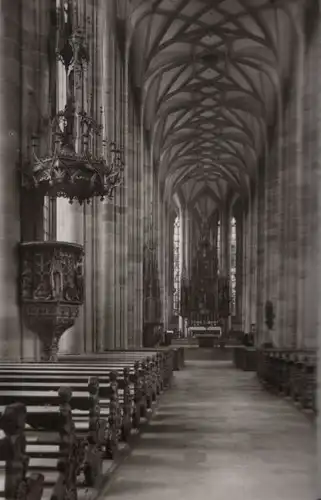 Dinkelsbühl - St. Georgskirche, Innenansicht - ca. 1950