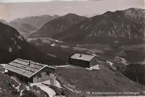 Brunnenkopfhäuser - mit Graswangtal - 1958