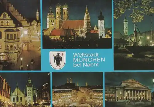 Weltstadt München bei Nacht - 1987