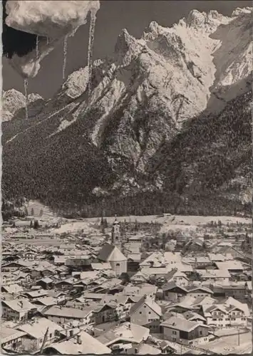 Mittenwald - gegen Karwendelspitzen - ca. 1955