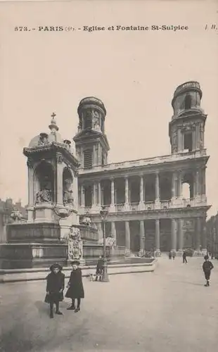 Frankreich - Frankreich - Paris - Eglise et Fontaine St-Sulpice - ca. 1925