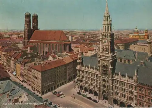 München - Rathaus mit Frauenkirche - 1961