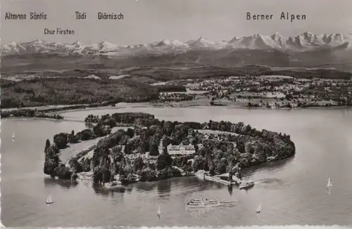 Mainau - Luftbild - ca. 1955