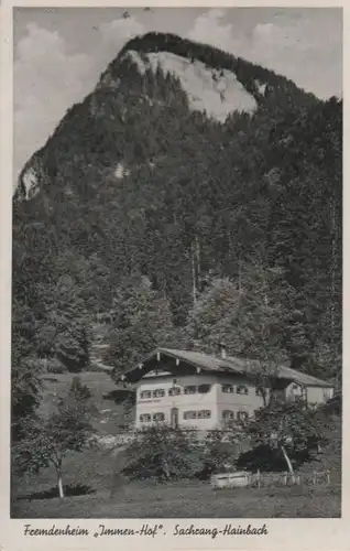 Aschau-Sachrang - Hainbach, Fremdenheim Immen-Hof - 1953