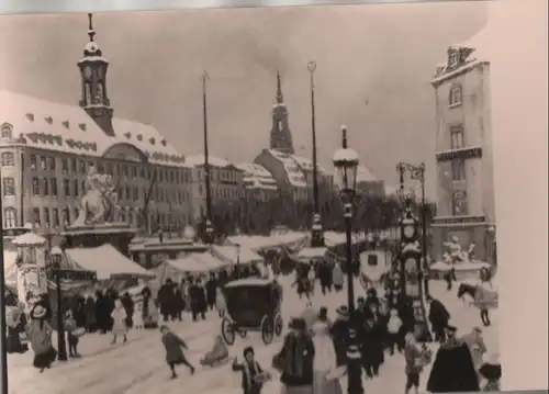 Dresden - altes Bild vom Striezelmarkt - 1971