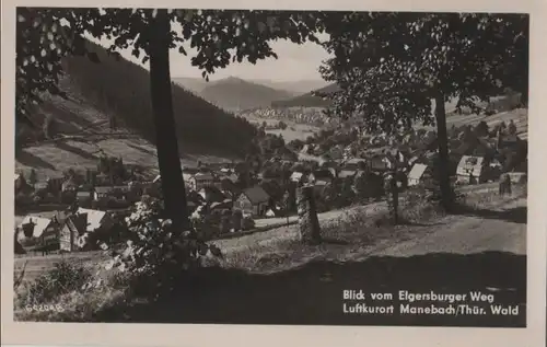 Ilmenau-Manebach - Blick vom Elgersburger Weg - 1955