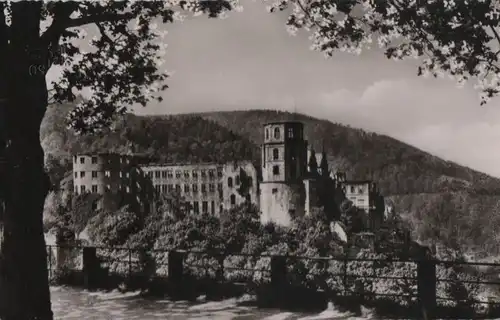 Heidelberg - Schloß von der Terrasse - 1955