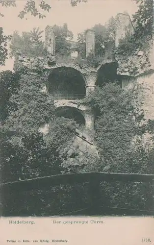 Heidelberg - Der gesprengte Turm - ca. 1910