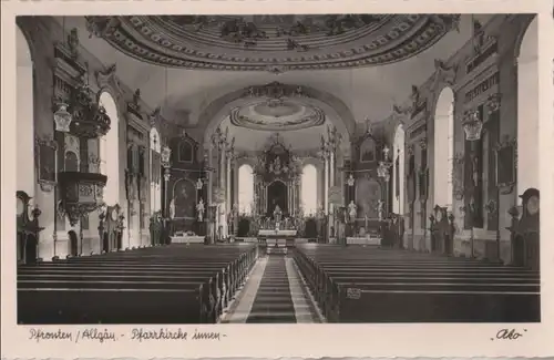 Pfronten - Pfarrkirche innen - ca. 1955