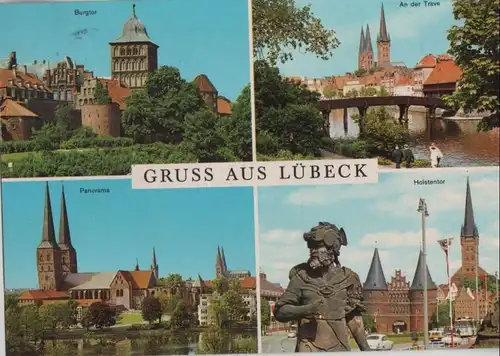 Lübeck - u.a. Burgtor - ca. 1970