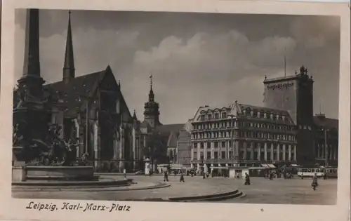 Leipzig - Karl-Marx-Platz - ca. 1955