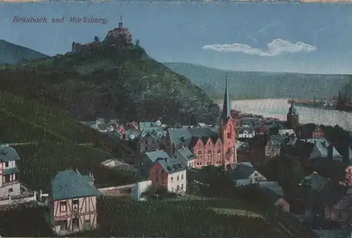 Braubach - und die Marksburg - ca. 1920