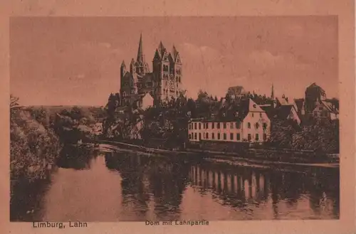 Limburg - Dom mit Lahnpartie - ca. 1930