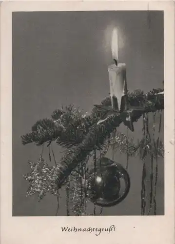 Weihnachtsgruß Kerze