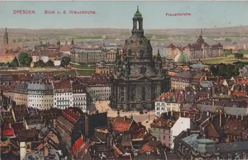 Dresden - Blick von der Kreuzkirche - ca. 1920