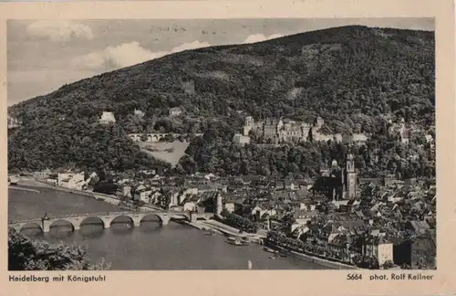 Heidelberg - mit Königstuhl - 1957