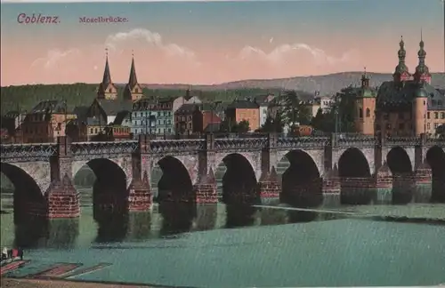 Coblenz - Koblenz - Moselbrücke - ca. 1920