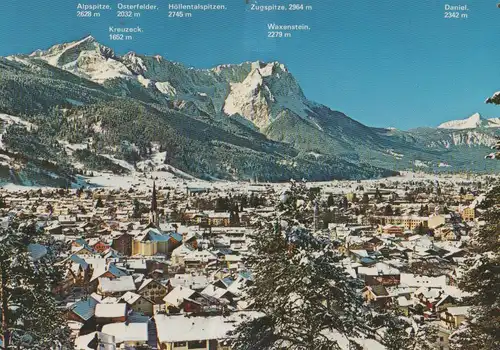 Garmisch-Partenkirchen - gegen Zugspitzgruppe - 1983