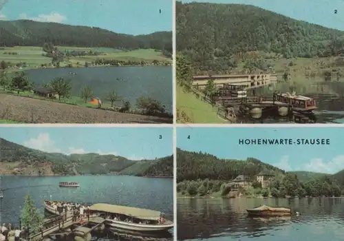 Hohenwarte-Stausee - u.a. Dampferanlegestelle - 1969