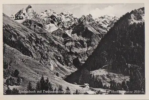 Oberstdorf-Einödsbach - mit Trettachspitze - ca. 1950