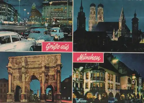 München u.a. City mit Frauenkirche - 1966