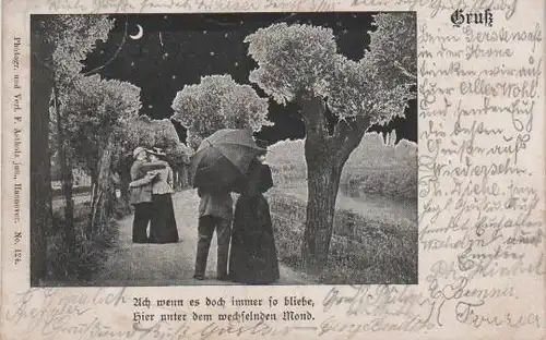 Liebespaare unter dem Mond - ca. 1935