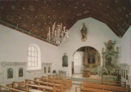 Schweiz - Schweiz - Sachseln, Flüeli-Ranft - Inneres der Kapelle - 1986