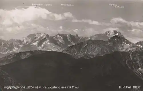 Grainau - Zugspitze vom Herzogstand - ca. 1955