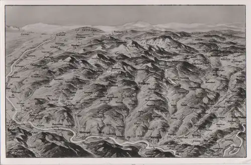 Schwarzwald - Übersichtskarte - ca. 1960