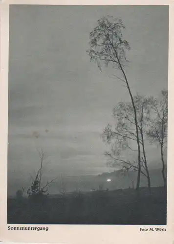 Sonnenuntergang - ca. 1950