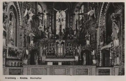 Koblenz-Arenberg - Kirche, Hochaltar - ca. 1955