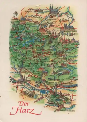 Harz - Übersichtskarte - 1981