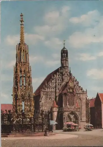 Nürnberg - Der Schöne Brunnen - ca. 1965