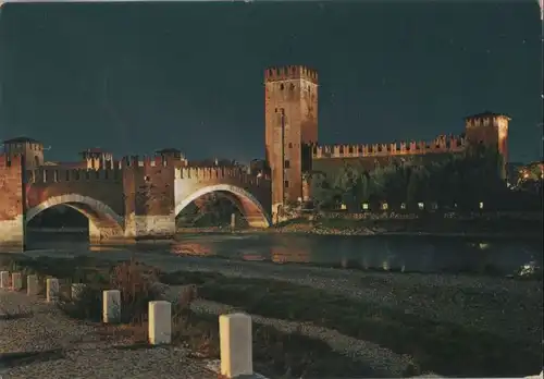 Italien - Italien - Verona - Ponte e Castello Scaligero - ca. 1975