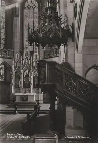 Wittenberg - Luthers Grab in der Schloßkirche - 1985