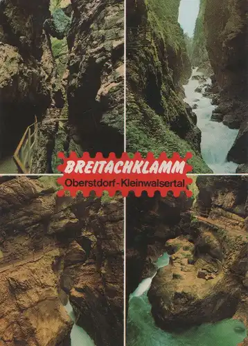 Breitachklamm - mit 4 Bildern - ca. 1980