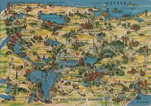 Holsteinische Schweiz - Übersichtskarte - 1976