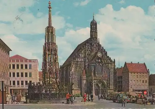 Nürnberg - Hauptmarkt - 1960