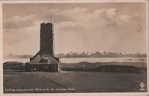 Feldberg / Schwarzwald - mit Schweizer Alpen - ca. 1950