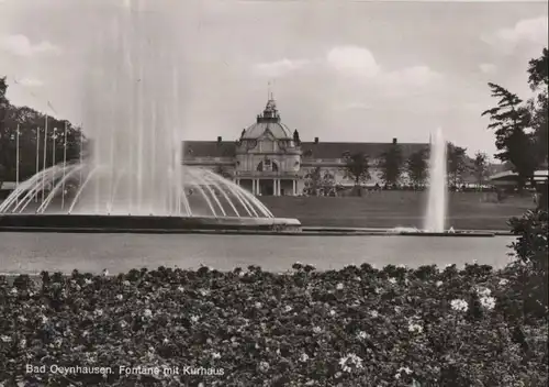 Bad Oeynhausen - Fontäne mit Kurhaus - 1968