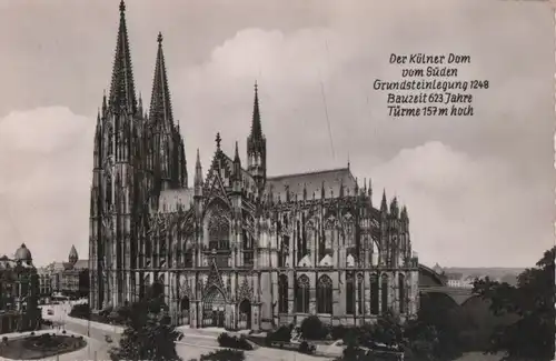 Köln - Dom, Südseite - 1955