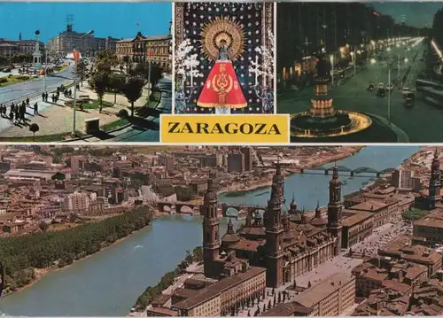 Spanien - Spanien - Zaragoza - Saragossa - 4 Teilbilder - ca. 1980